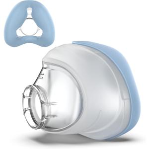 Fabric Cushion for Airfit N20 & for Airtouch N20 - with Soft Breathable Fabric Cover for Cozy Fit & Secure Seal - IBEET Nasal Mask Cushion for N20 Large (Blue)