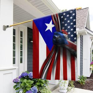 FLAGWIX Puerto Rico Flags - Puerto Rican American Flag - Decorations For Home, Outside, House Flag 30x40 - Double Sided Heavy Duty Canvas - Decorative Outdoor Flags