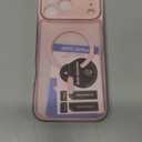 FNTCASE for iPhone 17 Pro-Max Case: Matte Magnetic Phone Cases with Screen Protector Compatible with Magsafe Slim Anti Yellowing Rugged Shockproof Protective Translucent Cell Phone Cover (C-Pink)