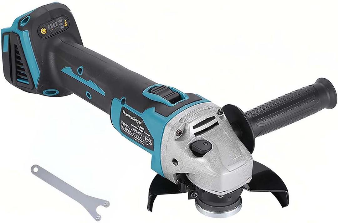 Brushless Angle Grinder Compatible with Makita 18V Battery,4-1/2-Inch High-Power Angle Grinder for Metal,Tile Cutting and Grinding-Tool Only