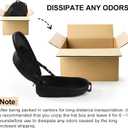 Hat Travel Case,Hat Case for Baseball Caps with Carrying Handle and Adjustable Shoulder Strap,Organizer Protects up to 6 Hats, Box for Travel and Home Storage(Black)