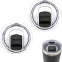 Replacement Lid Compatible with Corkcicle 16oz-2Pack Magnetic Slider Lid, Double Sealing Spill Proof Compatible with Corkcicle Accessories