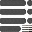 60Pcs Rotary Tool Cut Off Wheel 1-1/4 inch Reinforced Fiberglass Cut Off Wheels and 4Pcs Mandrels