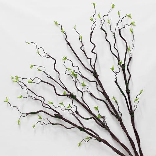 AYLSON 4pcs-40 inch Green Leaf Moss Simulated Artificial Tree Vine is Suitable for Home Decor Outdoor Wedding Commercial Halloween Christmas and Other Scene Decorations