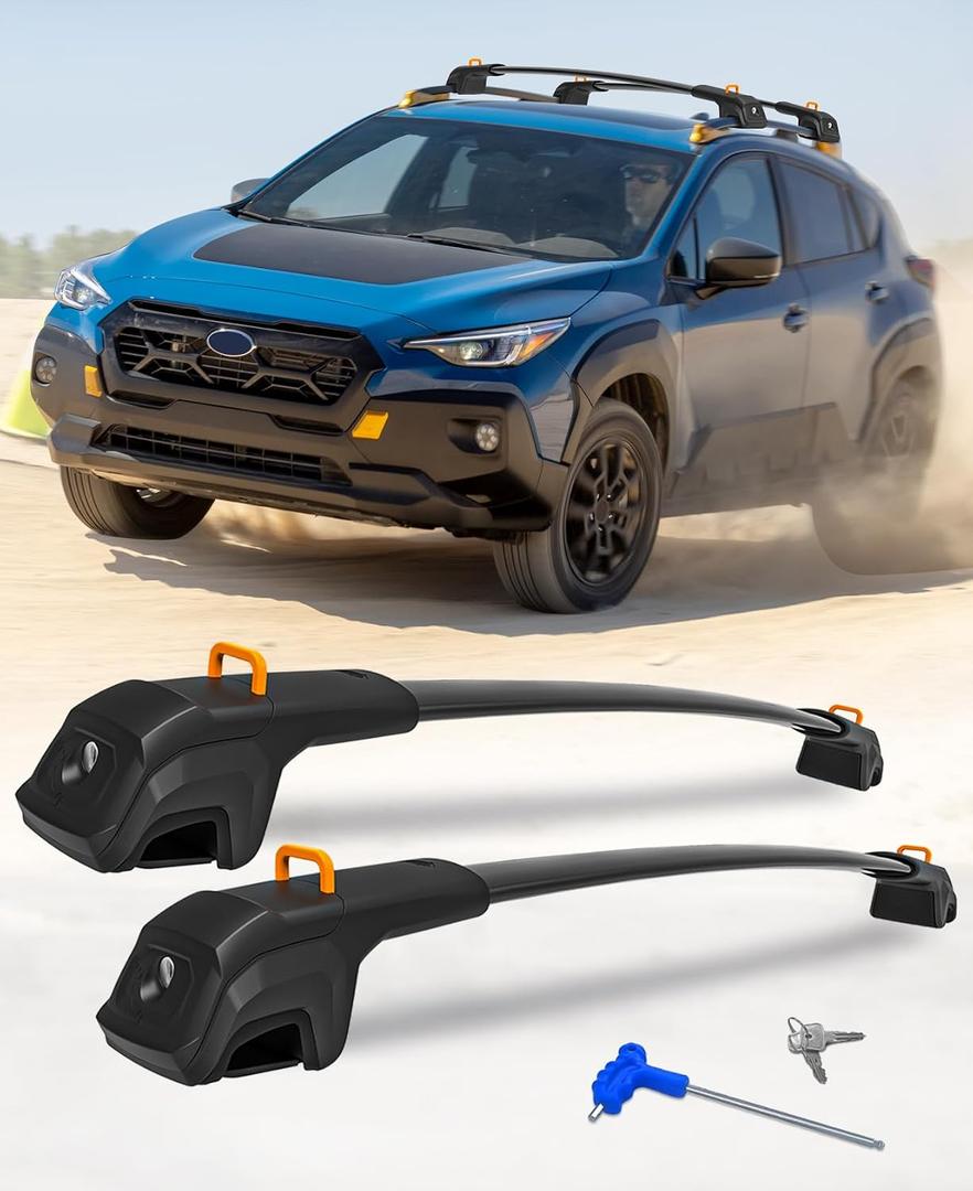 【2026 Upgrade】 HmmtyRack Roof Rack Cross Bars 360lbs Compatible with Subaru Crosstrek Wilderness 2024-2026, Top-Lock Easy Installation Aluminum Crossbar for Rooftop Cargo Carrier Luggage Kayak