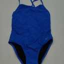 Sporti Tie Back Women's Athletic One Piece Swimsuits - Slimming Bathing Suit for Swimmers - Competitive Swimsuit Women (32, Bongo Blue)