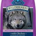 Blue Buffalo Wilderness Natural High-Protein, Small-Bite Dry Food for Adult Dogs, with Wholesome Grains, Chicken, 28-lb Bag (EXP 05/23/30)