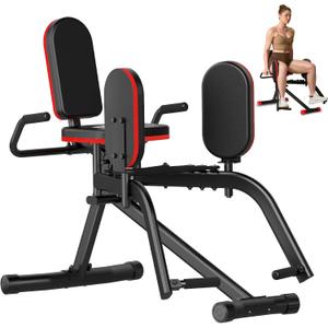 ERGOLIFE Hip Abductor Machine for Home Gym, Adjustable 6 Levels Resistance Inner Thigh Exercise Equipment, Glute Training Machine for Women/Sedentary/Postpartum Recovery