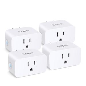 TP-Link Tapo Smart Plug Mini, Matter Compatible, Compatible with Alexa, Google Home & Samsung SmartThings, Energy Monitoring, 15A, UL Certified, 2.4G Wi-Fi Only, Tapo P110M(3-Pack)