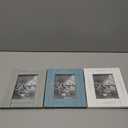 RiteSune Rustic 3 Picture Frame 4X6 Triple Hinged Distressed Photo Frame for Tabletop Display, Picture College Frame Present for Holiday, Festival, Christmas