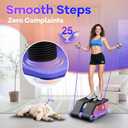 Air Compression Resistance Stepper Adjustable Mini Stair Climber for Home Cardio Workout, Portable Stepper Machine with LCD Display, 5-Level Adjustable Resistance, Non-Slip Pedals - Batt. not incl.
