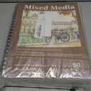 4 Pack Mixed Media Sketchbook, 9x12 inches Drawing Paper Sketch Book, 98lb/160gsm Heavyweight Spiral Bound Sketch Pads, Suitable for Arist, Drawing, Painting, Sketching(200 Sheets) (landscape)