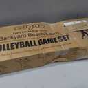 Outdoor Portable Volleyball Net System - Adjustable Height Poles with Soft Volleyball Ball, Pump, Hammer, Boundary Line, and Carry Bag for Backyard, Beach, Lawn, 32' X 3' With 1.5" Top