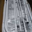 Shoe Bench, 3-Tier Shoe Rack for Entryway, Bench Shoe Cabinet Metal Frame with Soft Cushion for Living Room, Bedroom, Mudroom (Color : White, Size : 100cm/39.4in)