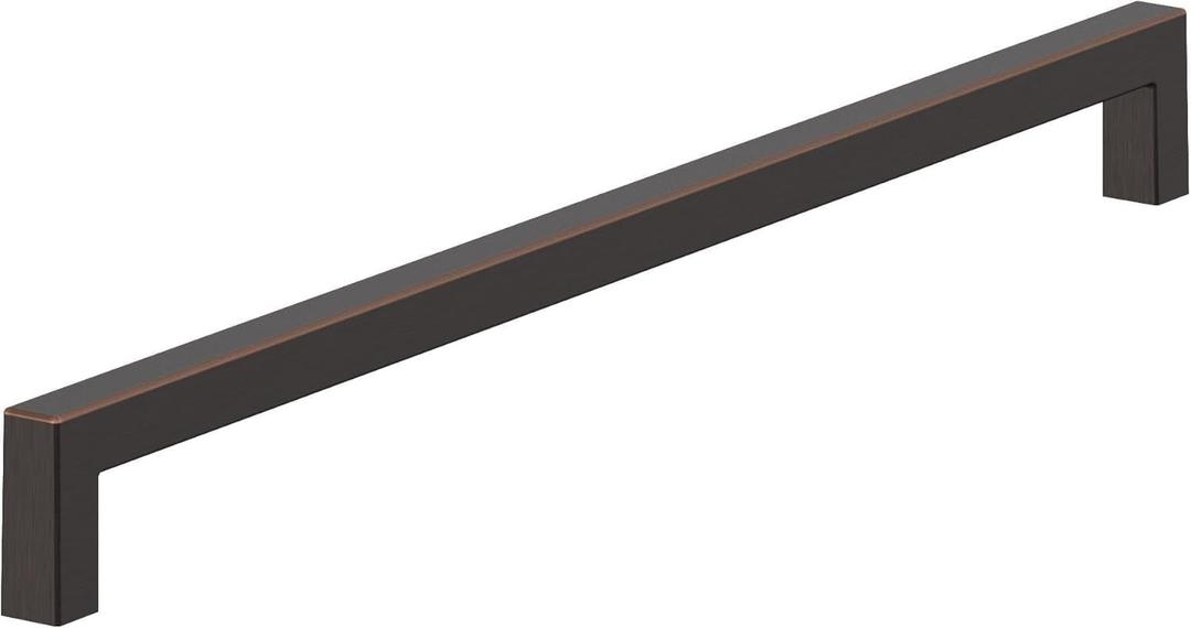 Amerock BP54046ORB | Oil Rubbed Bronze Appliance Pull | 18 inch (457mm) Center-to-Center Cabinet Handle | Monument | Furniture Hardware