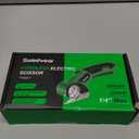 Cardboard Cutter, Rechargeable Cordless Electric Scissors, 4V Upgrade Motor Electric Box Cutter with 2 Blades, Safety Lock & LED Light, Powerful Cutting for Cardboard Box, Plastic, Leather