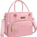 Lunch Bag Lunch Box Women - Leakproof Insulated Lunch Cooler Bag for Women - Large Lunch Tote Bags Adults, Pink (18L)