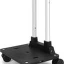 Folding Hand Truck Lightweight Luggage Cart with 4 Wheels Compact Trolly Cart Travel and Office Use