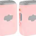 Geekria for Creators Microphone Case Cover Compatible with DJI Mic 2 Transmitter, Mic Silicone Protective Skin, Soft Sleeve Shell Protector (Pink / 2 Pack)