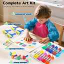 TMOL Washable Finger Paint for Toddlers, 25 PCS Safe Finger Paints, 10 Vibrant Colors (2fl oz), Baby Paint for Hand and Feet, Safe Art Supplies, Early Learning Gifts for Kids Age 3+