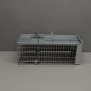 Meldoz Live Animal Cage Trap, Heavy Duty Humane Cage Trap for Squirrels, Chipmunks, Rabbits, and Small Rodents, Safely Catch & Release - 1 Trap