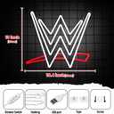 Wrestling Neon Sign, LED Wrestling Neon Sign for Wall and Room Decor, USB Night Light for Game Bedroom Birthday Competition Party Gifts (Red White)