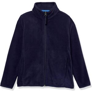 Amazon Essentials Boys and Toddlers' Polar Fleece Full-Zip Mock Jacket, Insulated, Long Sleeve (XL)
