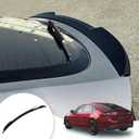 Spoiler Wing Compatible with 2022 2023 2024 2025 Honda Civic Hatchback Trunk Rear Spoiler Wing Lip Civic Hatchback Accessories (Glossy Black)