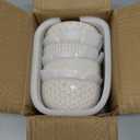 LE TAUCI Small Bowls 12 OZ, Ice Cream Bowl, Ceramic Embossment Stoneware Bowl, Bowls Set for Dessert, Fruits, Side Dishes, Suit For Housewarming - 4.5 Inch, Set of 4, Arctic white