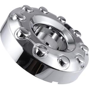 X AUTOHAUX Front 10 Lug Chrome Wheel Center Hub Cap Cover for Ford F450 F350 Super Duty 2011-2016 Wheel Hubcap Wheel Center Cap 5C3Z1130NA Front Wheels Only W/ 4x4