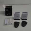 Sellemer Toilet Brush and Holder Set - Flexible Toilet Bowl Brush Head with Silicone Bristles, Compact Size for Storage and Organization, Ventilation Slots Base (1 Pack, Silver)