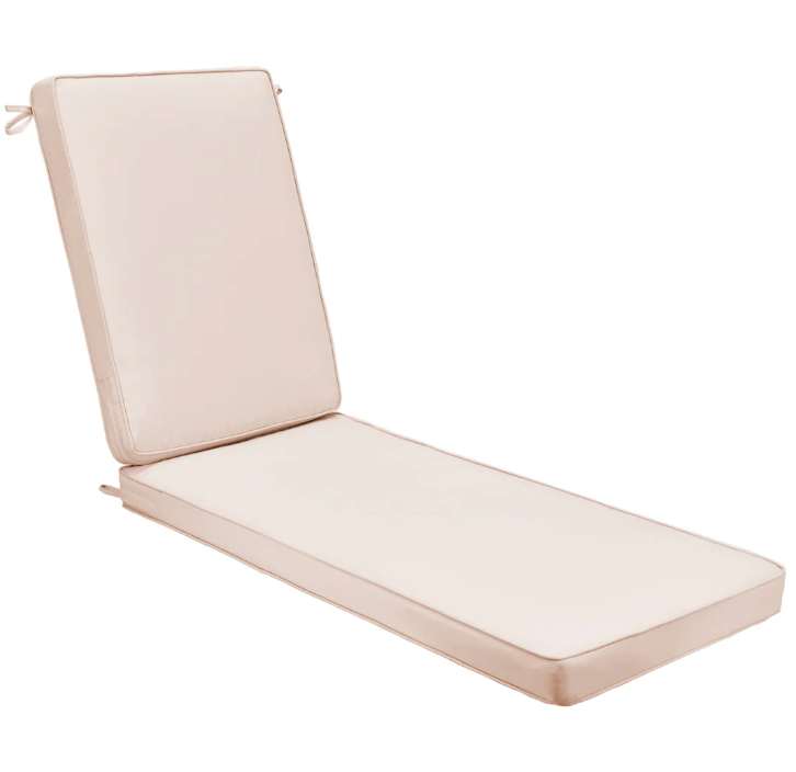 AAAAAcessories Outdoor/Indoor Deep Seat Patio Chair Cushions, Water-Resistant Replacement Patio Furniture Cushions
 22x26, Cushions 2 Pcs 22x43Inch, Beige
