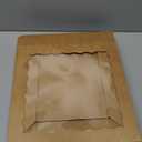ONE MORE [15pcs] 12inch Kraft Bakery Boxes, 12x12x2.5inch Large Pie Boxes with PVC Window Natural Disposable Box for Cookie,Pack of 15 (Brown, 15)