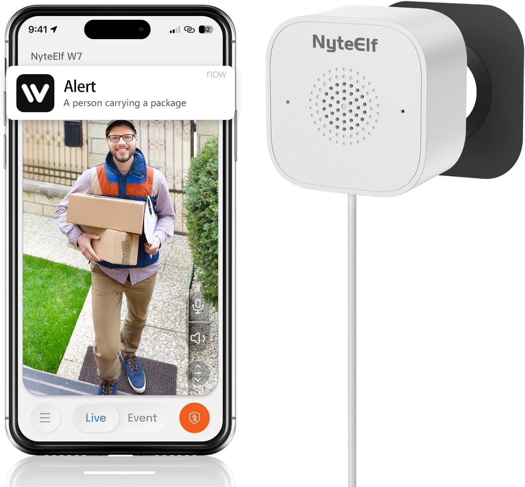 2K Window Cameras for Home Security- 2.4Ghz WiFi Window Camera,Color Night Vision,Human Detection,24/7 Recording, Easy & Quick Install White (1-Pack)