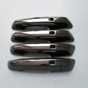 ZiWen Chrome Gloss Black Carbon Fiber Sport Door Handle Cover Trim for Chevy Traverse Equinox Blazer EV 2025 2026 Prologue (Gloss Black)