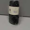 Sensy Premium 4mm - 109 Yards 100% Polypropylene Macrame Ribbon, Crochet Bag Cord, Thread for Knitter (Black)