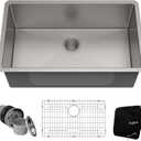 KRAUS Standart Pro 30 -inch Undermount Single Bowl 16 Gauge Stainless Steel Kitchen Sink, KHU100-30