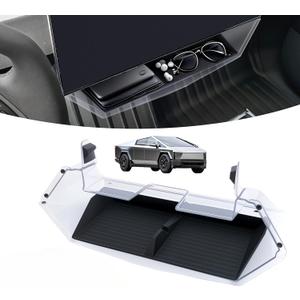 Center Console Organizer Tray Compatible with Tesla Cybertruck 2023 2024 2025  Under Screen Storage Box for Phone, Glasses, Wallet, Earbuds  Interior Accessories Holder