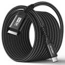 JSAUX USB C to HDMI Cable 16.4ft |4K@60Hz Type C to HDMI 2.0 Cord, Compatible with Thunderbolt 3/4, iPhone 16/16 Plus/16 Pro/16 Pro Max, MacBook Pro/Air, Samaung S8 to S24, iPad Pro, iMac-Black