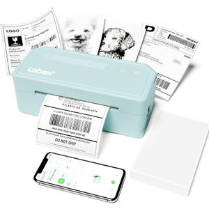 Labeer Bluetooth Thermal Label Printer, 4x6 Wireless Label Printer for Shipping Packages, Small Business Office or Home, Compatible with Windows, Mac, Android, iOS, Shopify, Etsy, UPS (Green)