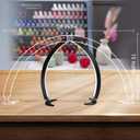 Desk Nail Lamp with Half Moon Light and Touch Control - Portable (Black)