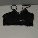 Avidlove Lace Bralettes for Women Y2k Strap Bustier Cami Top V Neck Camisole Lingerie (Medium, Black)