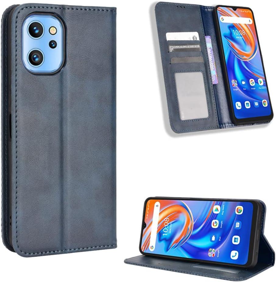 Case for Umidigi A13S Leather Case,Case for Umidigi A13 Case Cover,Case for Umidigi A13 Pro Case Flip Pu Leather Cover Blue (Gold)