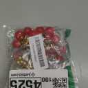 Shower Curtain Hooks,12PCS Cherry Curtain Hook Ring,Rustproof Shower Curtain Hanger Clips, Decorative Shower Hook Rings for Shower Curtain Rod,Elegant and Durable Design for Stylish Bathroom Decor (Gold)