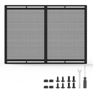 RV Entry Screen Door Grille,Upgraded Adjustable 16-32 in Width, 21.25 in Height, Metal Entry Screen Door Protector,Camper Screen Door Grill,RV Door Defender