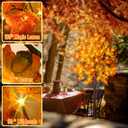7FT Lighted Fall Tree, Artificial Maple Tree with Lights, LED Fall Tree with Timer, 8 Lighting Modes, LED Maple Tree for Thanksgiving&Fall Decor.