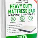 Queen Mattress Bags for Moving, Queen Mattress Bag for Storage, Plastic Cover for Bed Storage & Disposal, Matress Bag Protector XL - 60 x 100 x 14 inch