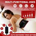 Red Light Therapy for Body, Infrared Light Therapy for Body, Red Light Therapy Belt with Timer, USB-Powered Light Therapy Products, 660nm&850nm Redlight Therapy Pad for Belly Back Shoulders Legs Hands