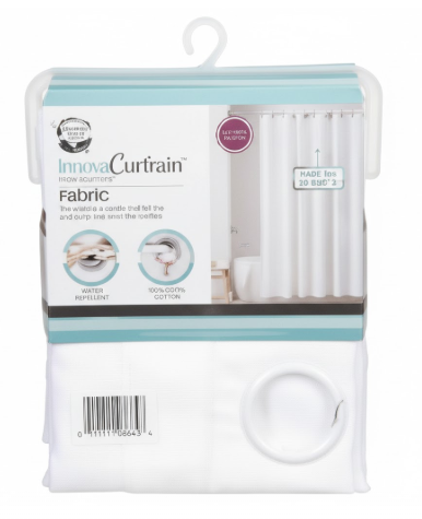 Insta Curtain Fabric Shower Curtain 71" x 74"