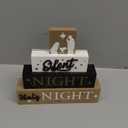 Nativity Sets for Christmas Indoor, MEETYAMOR Large Size LED 4-Layered Nativity Scene Wooden Block Silent Night Holy Night Sign Decor,Christmas Decorations Indoor for Home, Mantle, Table